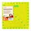 Sew Easy - Quilt Ruler Square Fluoro Non Slip Imperial 9.5 x 9.5in