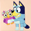 Diamond Painting Box - Bluey 15 x 15cm - Bluey & Chattermax