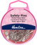 Hemline - Pins Safety Size 1/34mm 30pcs - Nickle