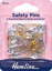 Hemline - Pins Safety Assorted 48pcs - Brass & Nickle