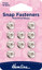 Hemline - Snap Fasteners Metal Sew On 11mm - 10 sets - Nickle 