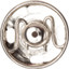 Hemline - Snap Fasteners Metal Sew On 9mm - 12 sets- Nickel