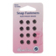 Hemline - Snap Fasteners Metal Sew On 6mm - 12 sets - Black