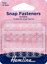 Hemline - Snap Fasteners Nylon Invisible Sew On 7mm - 12 Sets - Clear
