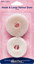 Hemline - Hook & Loop Velour Dots Stick On 20mm 50 sets - White