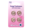 Hemline - Snap Fasteners Metal Sew On 15mm - 4 sets - Nickle 