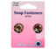 Hemline - Snap Fasteners Metal Sew On 18mm - 2 sets - Nickle 