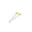 BOHIN - Pins Flower Head 0.65mm x 50mm Qty 50 - Yellow