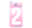 Hemline - Iron On Number Medium 10cm - White 2