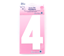 Hemline - Iron On Number Medium 10cm - White 4