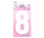 Hemline - Iron On Number Medium 10cm - White 8