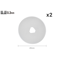 OLFA - Blade Replacement Straight 45mm 1pc (RB45-1)- 2 pack special
