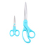 Klasse Scissors - Household Set 2pcs 210mm (8.25in) / 115mm (4.5in) - Blue
