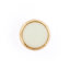 HEMLINE BUTTONS - Stylish Gold Rim Shank Button - white 11mm