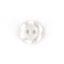 HEMLINE BUTTONS - Flat Flower Button - white 10mm