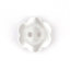HEMLINE BUTTONS - Flat Flower Button - white 13mm