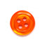 HEMLINE BUTTONS - Fluoro Shirt Button - fluro orange 18mm