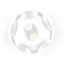 HEMLINE BUTTONS - Wavy Button - clear 11mm