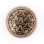 HEMLINE BUTTONS - Metal Swirl Jacket Button - gold 18mm