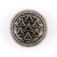 HEMLINE BUTTONS - Metal Swirl Jacket Shank Button - silver 18mm