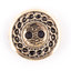HEMLINE BUTTONS - Metal Rope Edge Button - gold 15mm