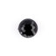 HEMLINE BUTTONS - Diamond Style Cut Solid Shank Button - black 11mm