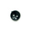 HEMLINE BUTTONS - Doll Button - black 6mm