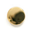 HEMLINE BUTTONS - Metal Brushed Shank Button - gold 22mm