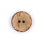 HEMLINE BUTTONS - Fake Leather Button - cream 22mm
