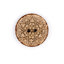 HEMLINE BUTTONS - Mosaic Fashion Button - brown 27mm
