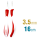 ADDI AddiSwing Ergonomic Crochet Hook Aluminium 16cm x 3.50mm