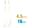 ADDI AddiSwing Ergonomic Crochet Hook Aluminium 16cm x 4.50mm