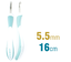 ADDI AddiSwing Ergonomic Crochet Hook Aluminium 16cm x 5.50mm