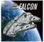 Star Wars - Millennium Falcon 51.5 x 51.5cm