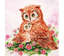 Mother And  Baby Owl - 42 x 42 cm (16.5 x 16.5in)
