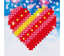 Patchwork Heart - 7.6 x 7.6cm (3 x 3in)