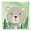 Woodland Bear - 10 x 10cm