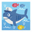 Shark Ahoy! - 10 x 10cm
