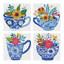 Teatime Posies - 12.7 x 12.7cm