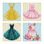 Party Dresses - 12.7 x 12.7cm