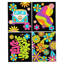 Dotzies Flock Neon Peace & Love - 25 x 20cm
