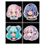 Dotzies Flock Neon Anime Girls - 25 x 20cm