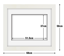 White Frame with White Mat Board DDF11.W515X370MW