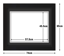 Black Frame with Black Mat Board DDF12.B575X455MB