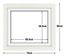 White Frame with White Mat Board DDF12.W565X485MW