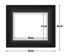 Black Frame with Black Mat Board DDF14.B270X350MB