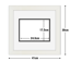 White Frame with White Mat Board DDF15.W175X245MW