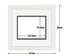 White Frame with White Mat Board DDF15.W195X245MW