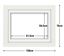 White Frame with White Mat Board DDF16.W565X815MW