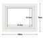 White Frame with White Mat Board DDF16.W615X815MW